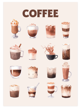 Types Of Coffee - Art Print